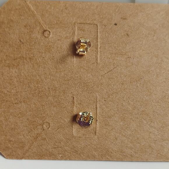 14kt Gold Pearl Dangle Earrings - Picture 5 of 7